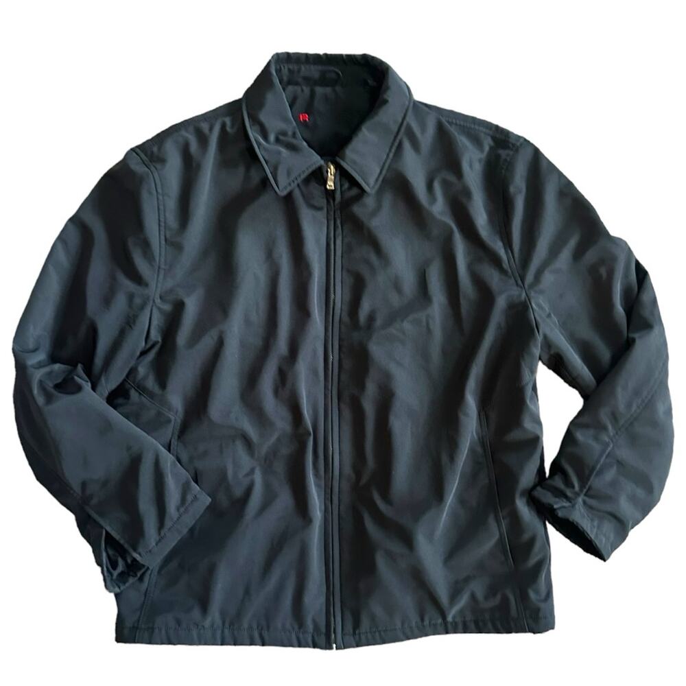 Men’s Black Collared Reaction Kenneth Cole Jacket Size G Mens Black Coat